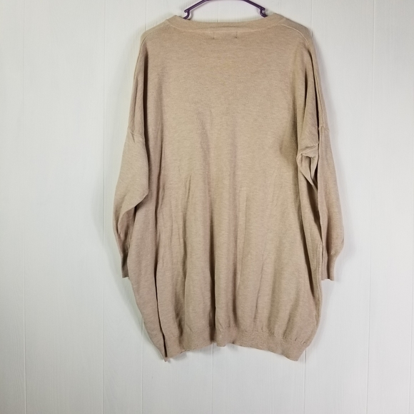 Lulus sweater oversized oatmeal color size XS/S - Picture 2 of 5